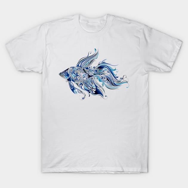 Batta Blue T-Shirt by NerdsbyLeo